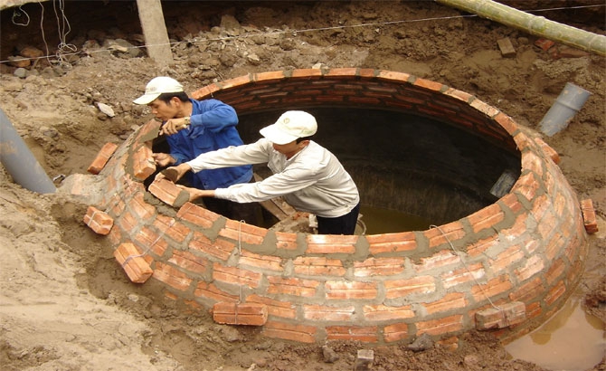 Lục Nam: 90% hầm biogas xây theo mẫu KT1
