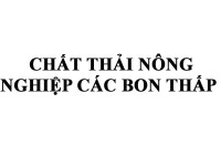 Chất thải nông nghiệp các bon thấp