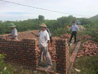 LCASP Bắc Giang: Triển khai kế hoạch xây dựng hố ủ phân compost